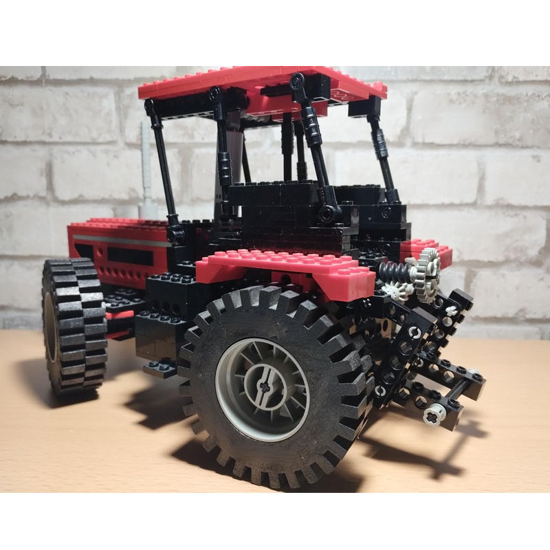 Agriculture Farming Education - نموذج مكعبات بناء MOC-168426، جرار أحمر