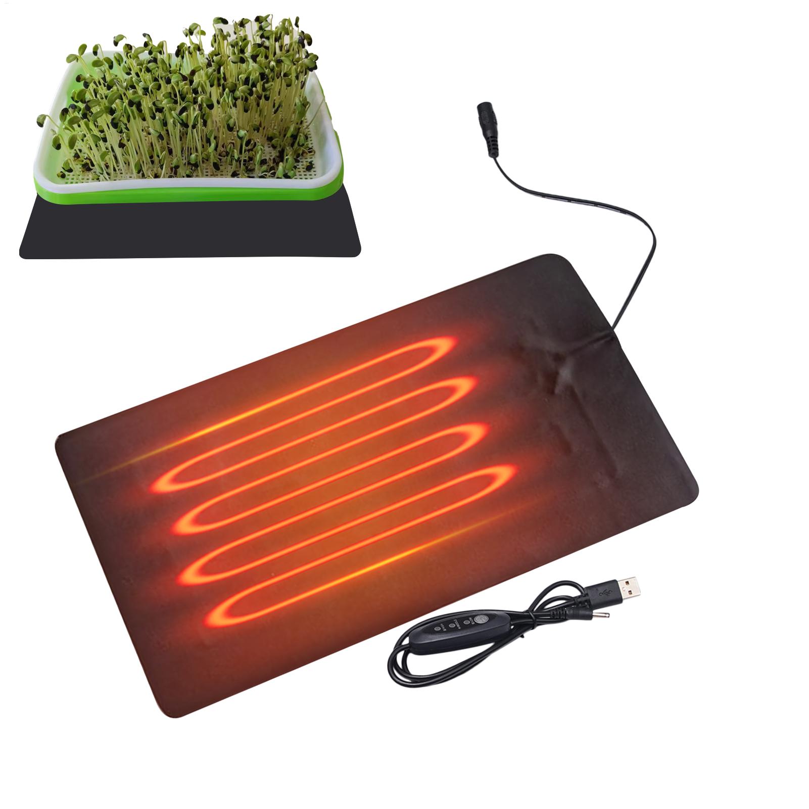 حصائر تدفئة USB للشتلات، 3 درج - مراجعة Seedling Heat Mat وسعره